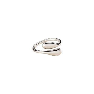 Bague fine laiton rhodié toi et moi