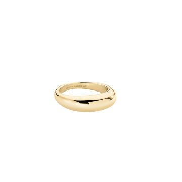 Bague acier doré