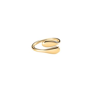 Bague fine laiton doré toi et moi