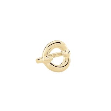 Bague anneau argent doré ajouré corps L