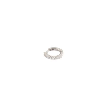 Créole argent rhodié avec oxydes
