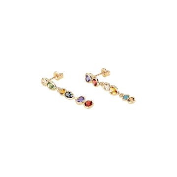 Boucles d'Oreilles Agatha Candy en Laiton