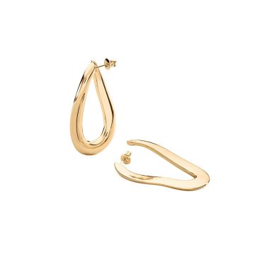 Boucles d'Oreilles Agatha Abbesses en Laiton