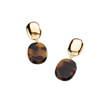 Boucles d'Oreilles Agatha Clip en Laiton