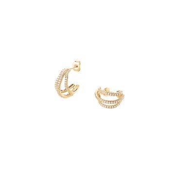 Boucles d'Oreilles Agatha Dauphine en Argent