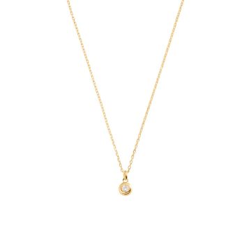 Collier argent doré avec oxyde