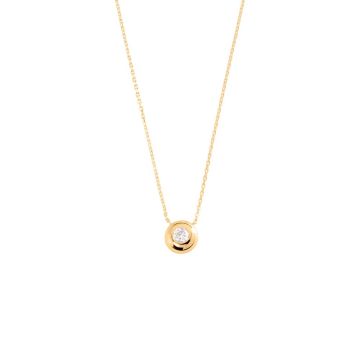 Collier argent doré avec oxyde cossue