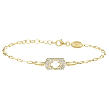 Bracelet Argent doré (4,2 g.), oxyde de zirconium LÉGENDE - Charles Garnier