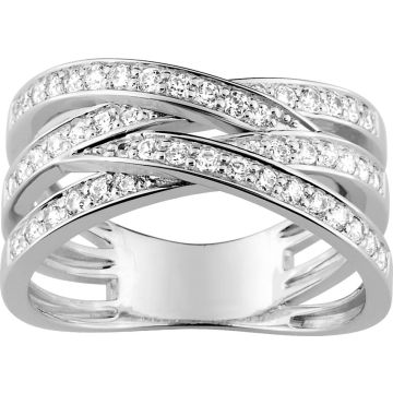 Bague Diamant 0.5ct Or 750 Blanc