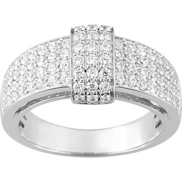 Bague Diamant 0.80ct Or 750 Blanc