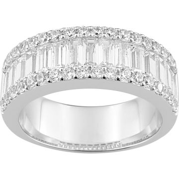 Bague Diamant 2.11ct Gh-Si Or 750 Blanc