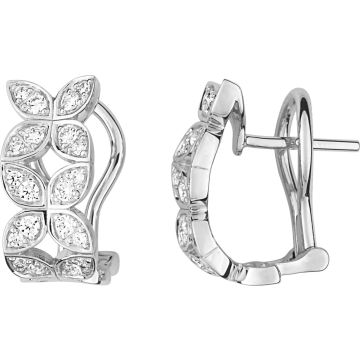 Boucles d'oreilles créoles diamant 0.52ct GH-SI en or