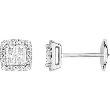 Boucles d'oreilles clou diamant 0.58ct GH-SI en or