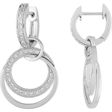 Boucles d'oreilles créoles diamant 0.3ct GH-SI en or