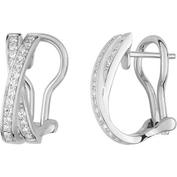 Boucles d'oreilles créoles diamant 0.26ct GH-SI en or