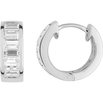 Boucles d'oreilles créoles diamant 0.96ct GH-SI en or