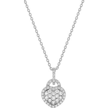 Collier diamant 0.44ct GH-SI en or