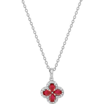 Collier ru0.69 diamant 0.20ct GH-SI en or