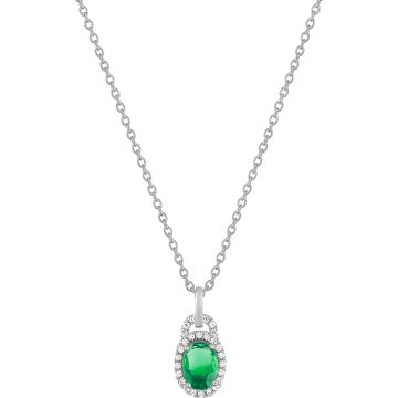 Collier em0.73 diamant 0.13ct GH-SI en or