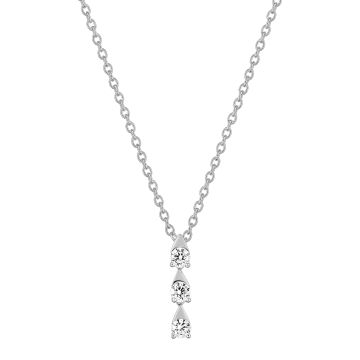 Collier diamant 0.27ct GH-SI en or