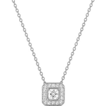 Collier diamant 0.64ct GH-SI en or