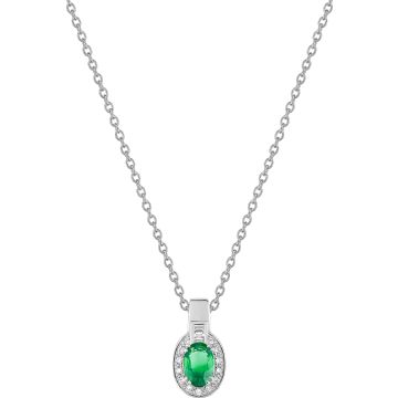Collier em0.43 diamant 0.10ct GH-SI en or