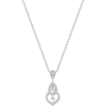 Collier diamant 0.17ct GH-SI en or