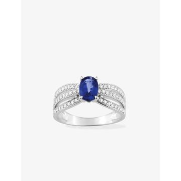 Bague S.Cey.1.20 Diamant 0.27 Or 750 Blanc