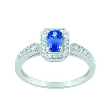 Bague Sa.Ka.0.63 Diamant 0.22 Or 750 Blanc