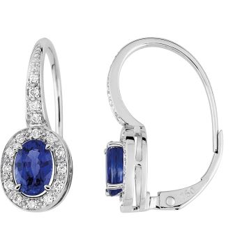 Boucles D'oreilles Dorm Sa.Kh 1.27 Diamant 0.16ct Or 750 Blanc
