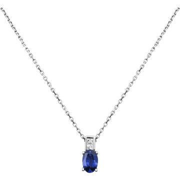 Collier Sa.Ceyl 0.70 Diamant 0.058 Or 750 Blanc