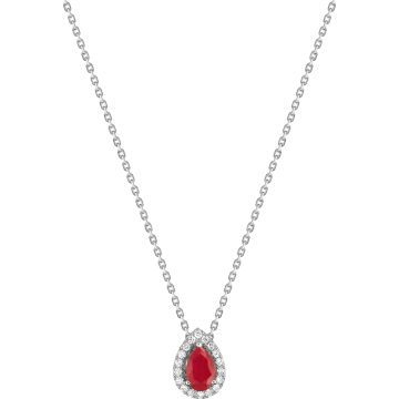 Collier ru0.44 diamant 0.09ct GH-SI en or