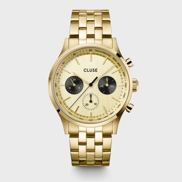 Anthéor Multifunction Watch Steel Black, Full Gold Colour