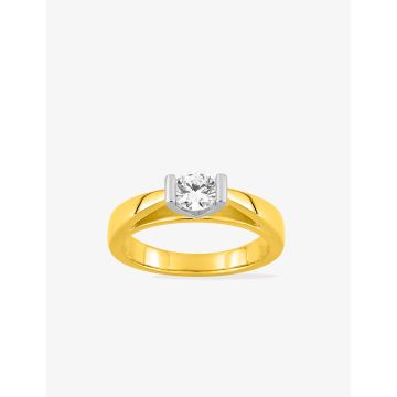 Solitaire diamant synthétique 0.50ct