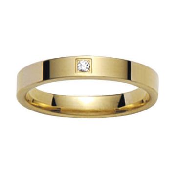 Alliance Or Jaune Diamant 0.03 Ct