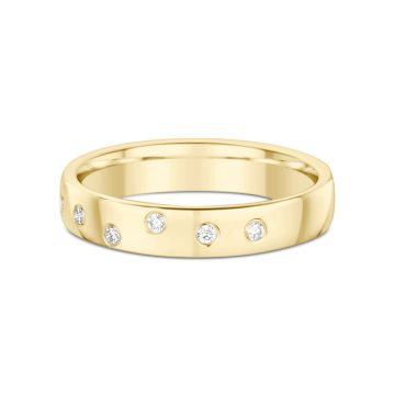 Alliance Or Jaune Diamant 0.1 Ct