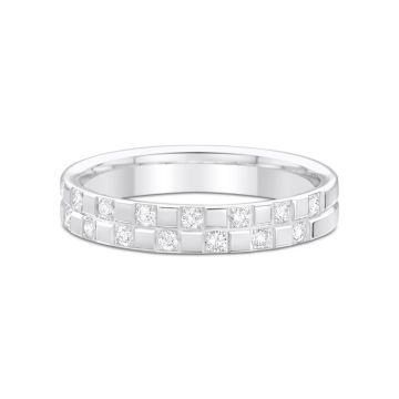 Alliance Or Blanc Diamant 0.27 Ct