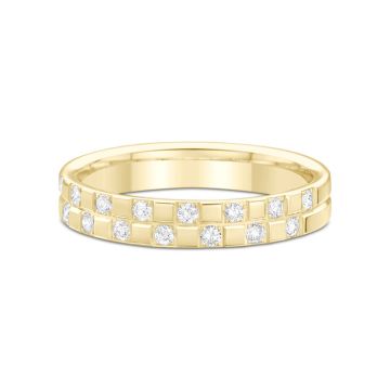 Alliance Or Jaune Diamant 0.68 Ct