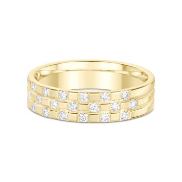 Alliance Or Jaune Diamant 0.42 Ct
