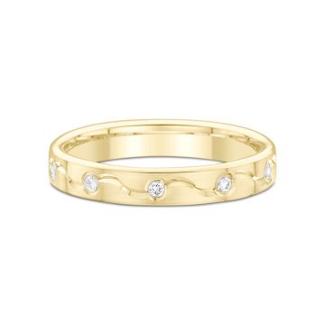 Alliance Or Jaune Diamant 0.17 Ct