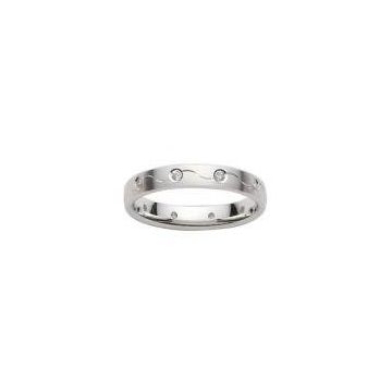 Alliance Or Blanc Diamant 0.17 Ct