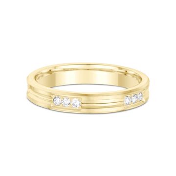 Alliance Or Jaune Diamant 0.25 Ct