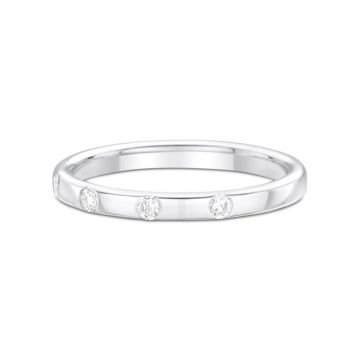 Alliance Or Blanc Diamant 0.14 Ct