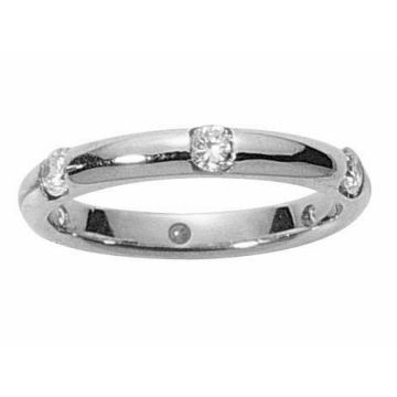 Alliance Or Blanc Diamant 0.6 Ct