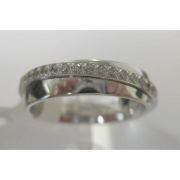 Alliance Or Blanc Diamant 0.25 Ct