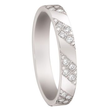 Alliance Or Blanc Diamant 0.27 Ct