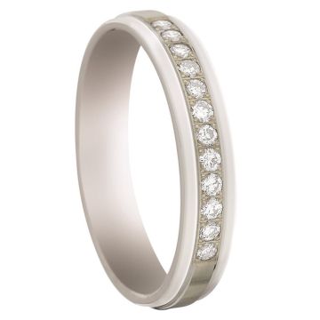 Alliance Or Blanc Diamant 0.2 Ct