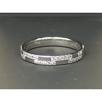 Alliance Or Blanc Diamant 0.48 Ct