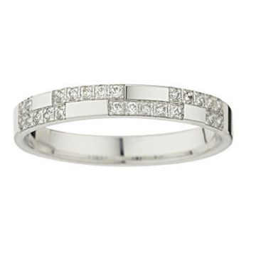Alliance Or Blanc Diamant 0.23 Ct