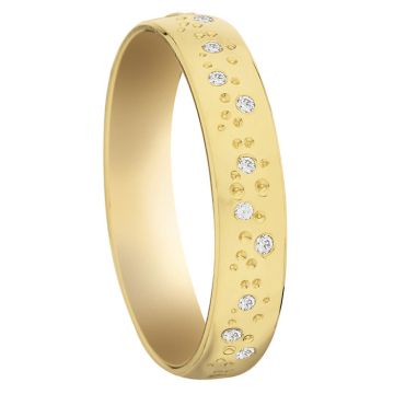 Alliance Or Jaune Diamant 0.12 Ct